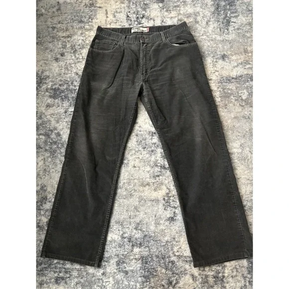 Levis 559 Corduroy Pants Mens 36x32 Gray Relaxed Fit Straight‎ Leg Preppy Casual - Picture 4 of 16